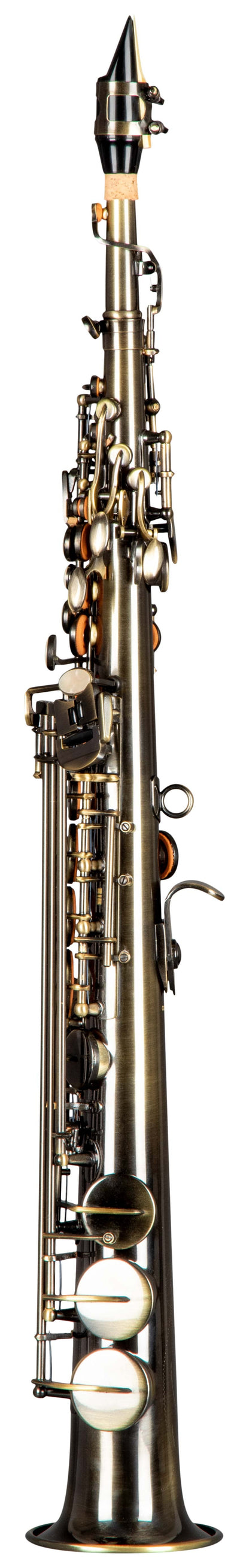Grassi GR SSP830 Soprano Saxophone in B&#9837; with 2 Necks Antique Finish (School Series)