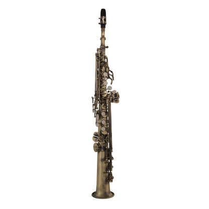 Grassi GR SSP830 Soprano Saxophone in B&#9837; with 2 Necks Antique Finish (School Series)