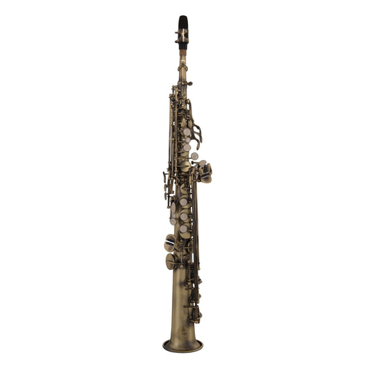 Grassi GR SSP830 Soprano Saxophone in B&#9837; with 2 Necks Antique Finish (School Series)
