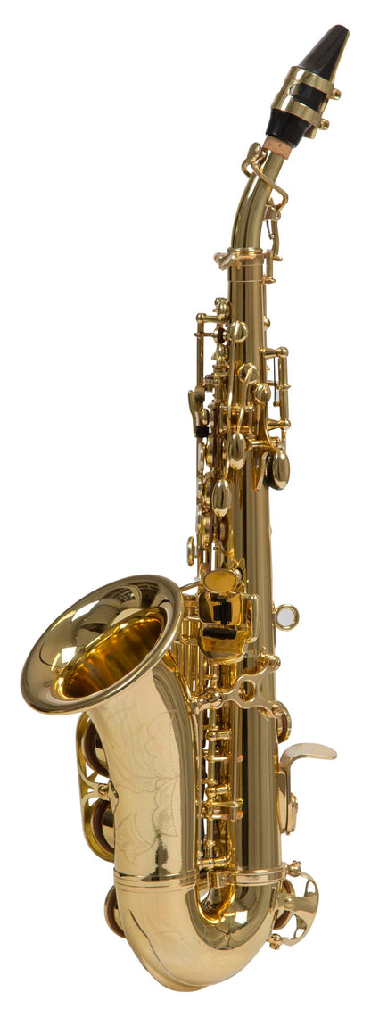 Grassi GR SSPC800MKII Curved Soprano Saxophone in B&#9837; Brass Lacquered (School Series)