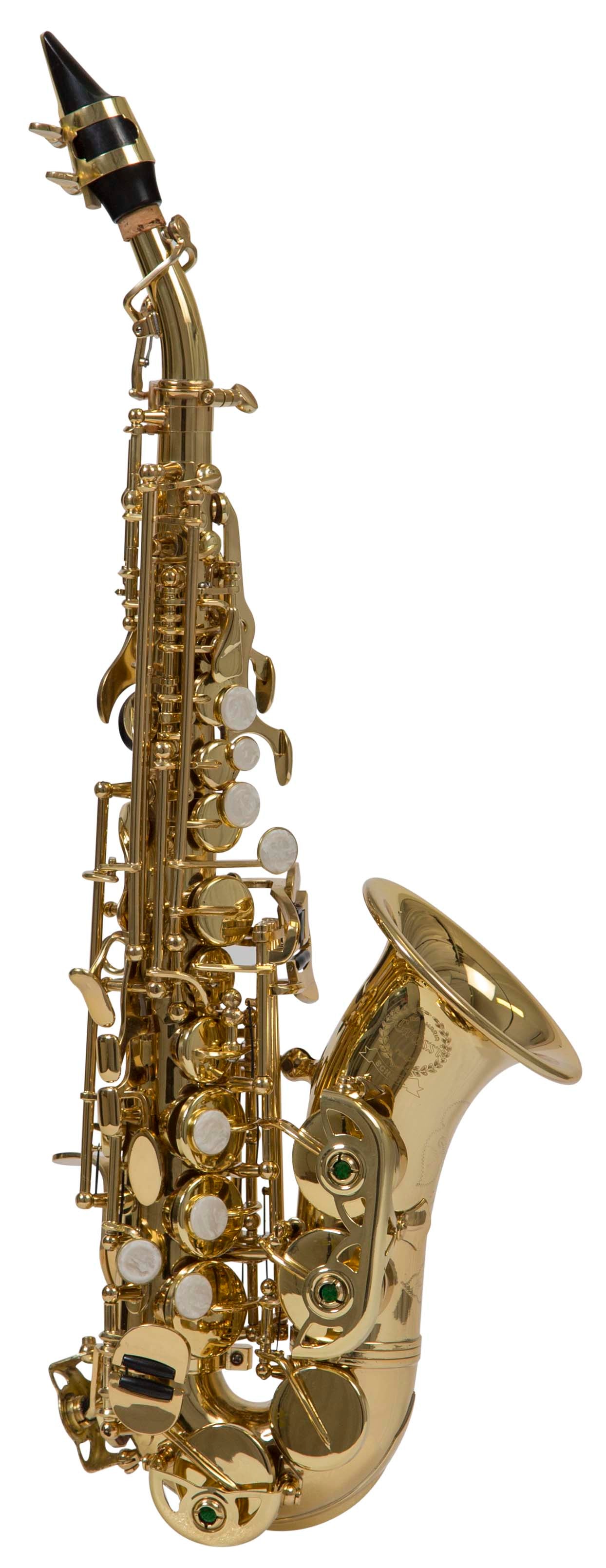 Grassi GR SSPC800MKII Curved Soprano Saxophone in B&#9837; Brass Lacquered (School Series)