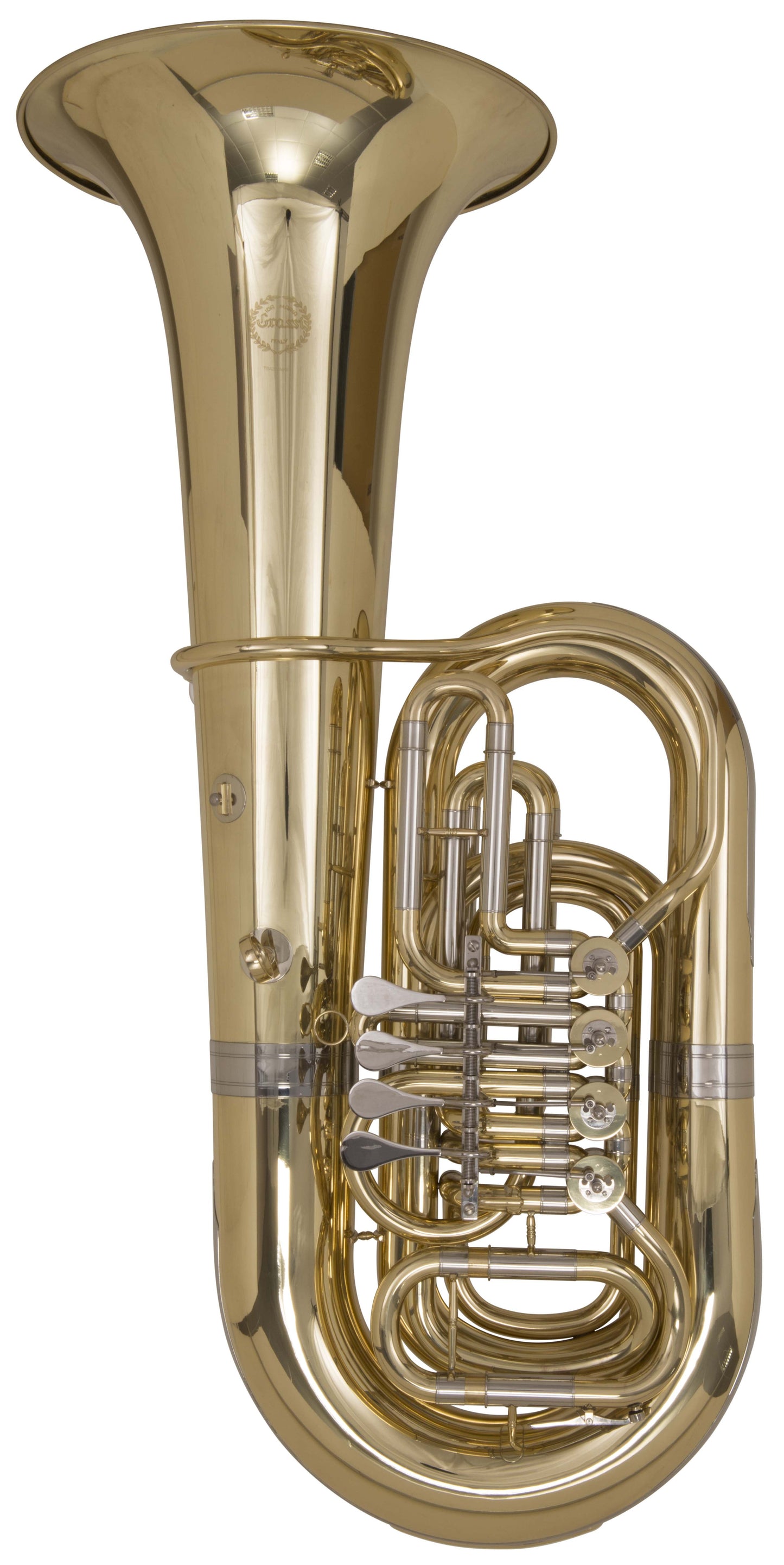 Grassi GR TBA200MKII Tuba in B&#9837; with 4 Rotary Valves Yellow Brass Lacquered (Master Series)
