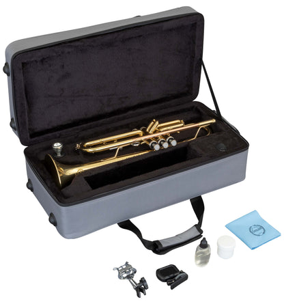 Grassi GR TR20SK Trumpet in B&#9837; Student Kit Yellow Brass Lacquered (Master Series)