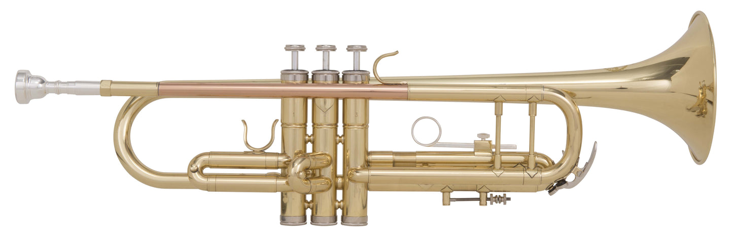 Grassi GR TR210 Trumpet in B&#9837; Yellow Brass Lacquered with Bronzed Lead Pipe (Master Series)