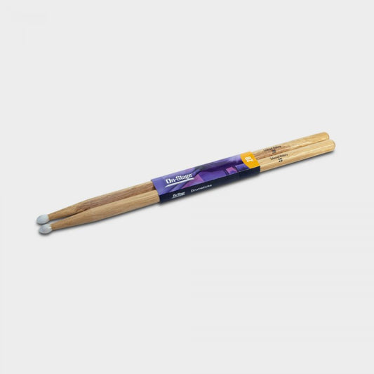 Hickory Drum Sticks (2B, Nylon Tip, 12pr)