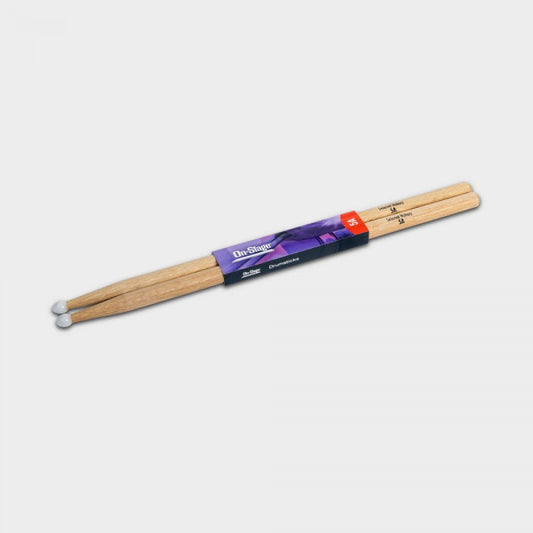 Hickory Drum Sticks (5A, Nylon Tip, 12pr)