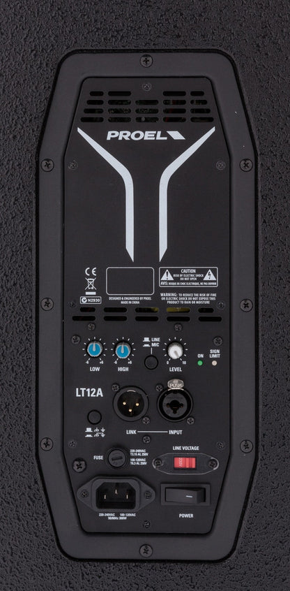 Proel LT12A LITE Series Active 2-Way 12" Loudspeaker System