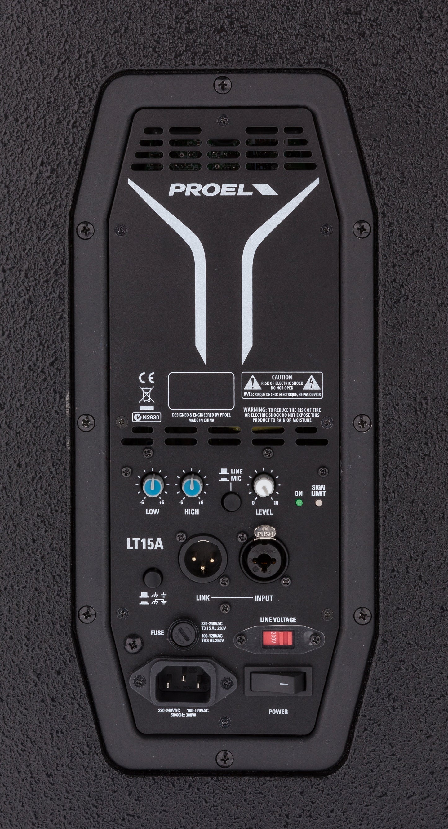 Proel LT15A LITE Series Active 2-Way 15" Loudspeaker System