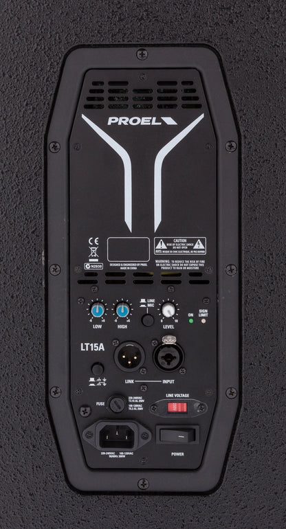 Proel LT15A LITE Series Active 2-Way 15" Loudspeaker System