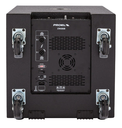Proel LT812A LITE Series Active 3-Way SAT (8" x 2) + SUB (12" x 1) Loudspeaker System