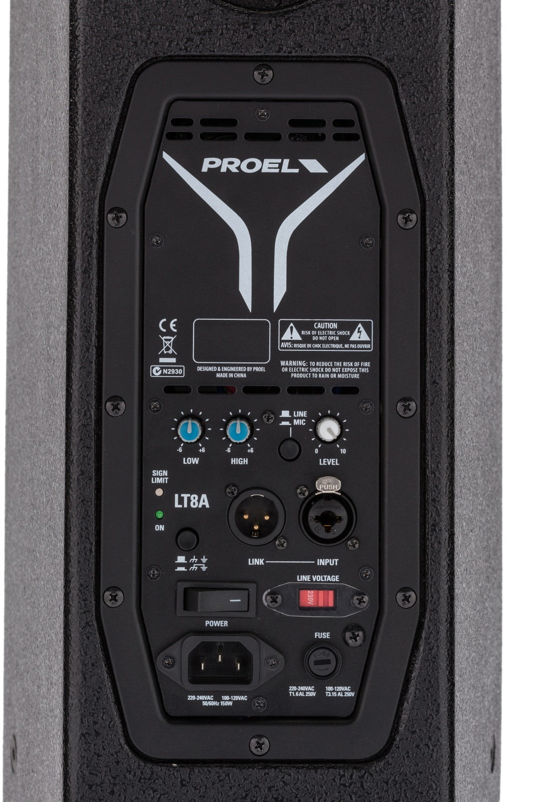 Proel LT8A LITE Series Active 2-Way 8" Loudspeaker