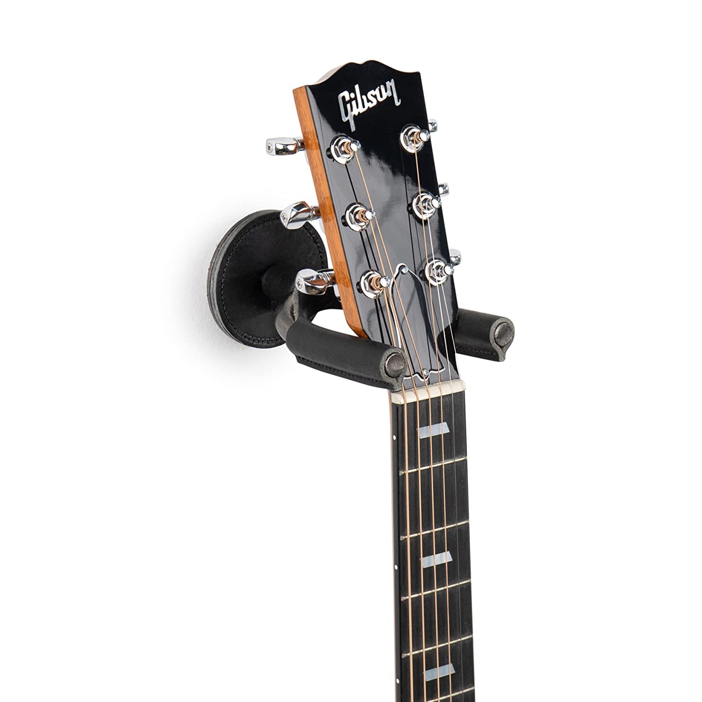 Smoke Forged Guitar Hanger w/ Black Leather