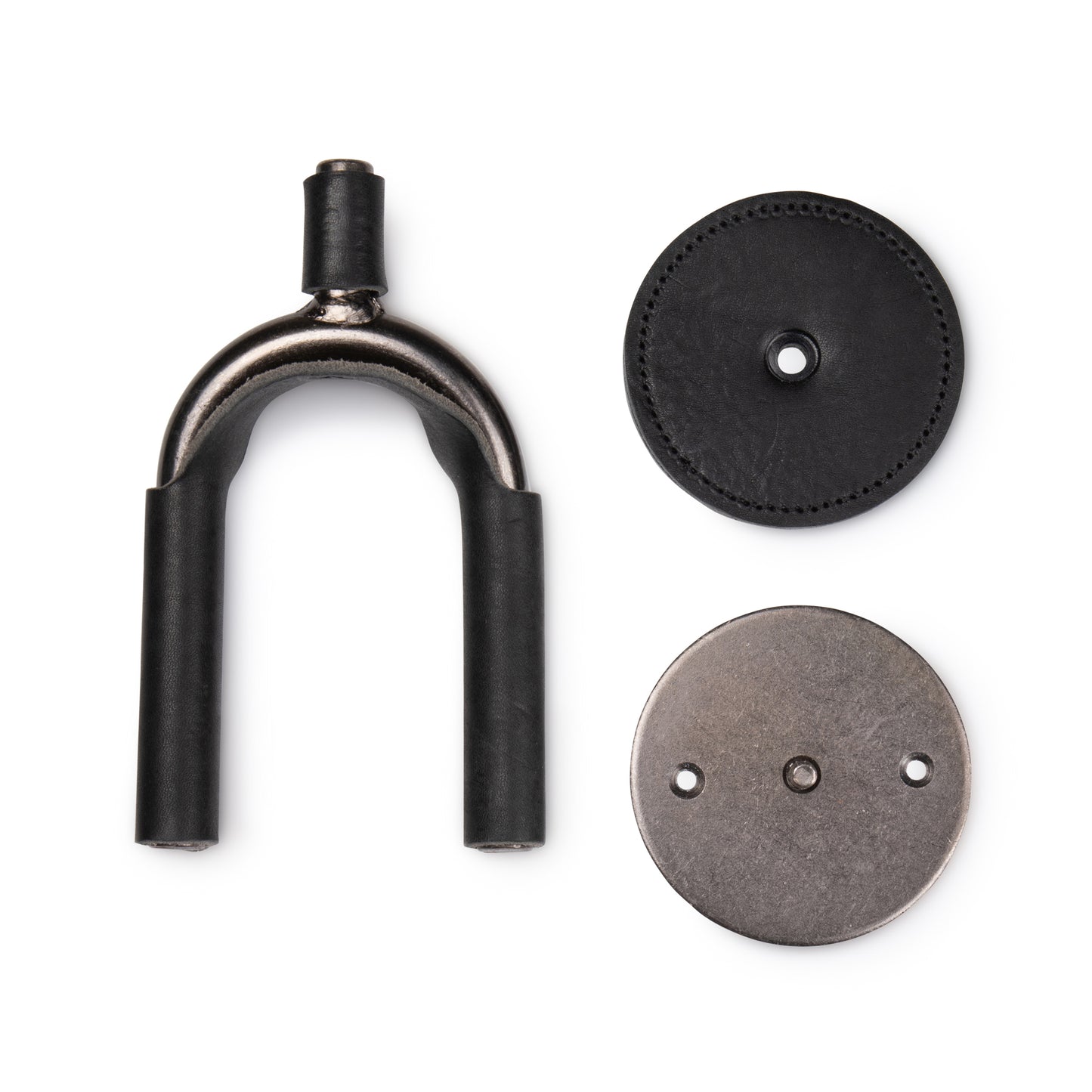 Smoke Forged Guitar Hanger w/ Black Leather
