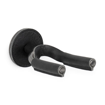 Smoke Forged Guitar Hanger w/ Black Leather