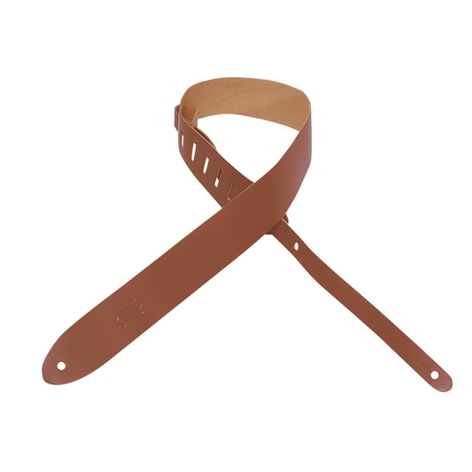 Levy's Leathers - M12-WAL - 2" Wide Walnut Top Grain Leather Guitar Strap