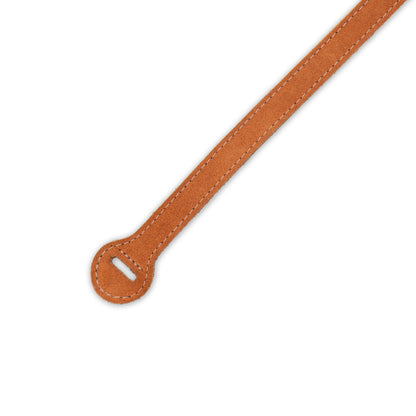 3/4" Wide Brown Genuine Leather Mandolin Strap.