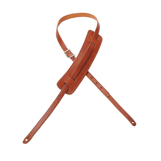 Levy's Leathers - M25-WAL - 5/8" Wide Walnut Veg-tan Leather Guitar Strap