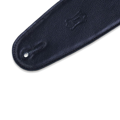 Levy's Leathers - M4GF-BLK - 3 1/2" Wide Black Garment Leather Bass Strap