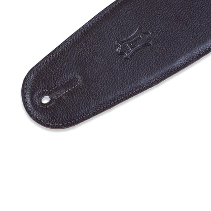 Levy's Leathers - M4GF-DBR - 3 1/2" Wide Dark Brown Garment Leather Bass Strap