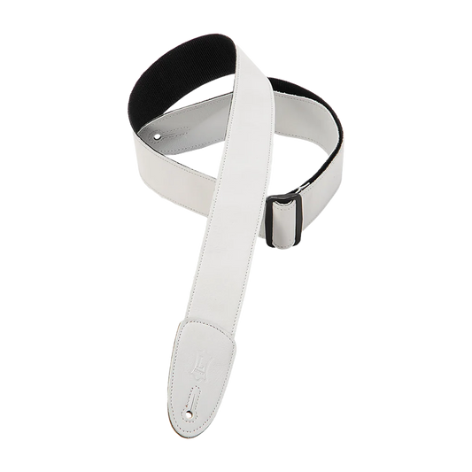 Levy's Leathers - M7GP-WHT - 2" Wide White Garment Leather Guitar Strap