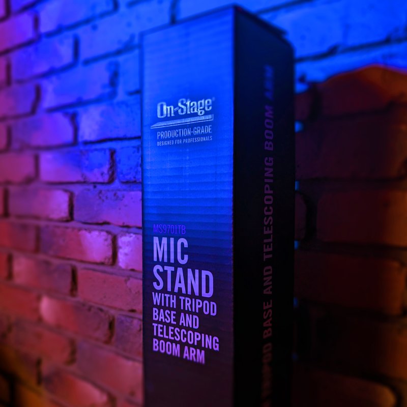 Heavy-Duty Tele-Boom Mic Stand