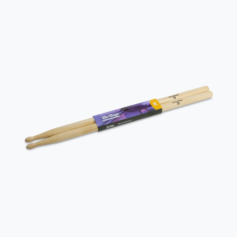 Maple Drum Sticks (2B, Wood Tip, 12pr)