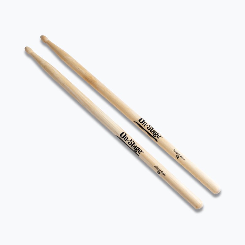 Maple Drum Sticks (2B, Wood Tip, 12pr)