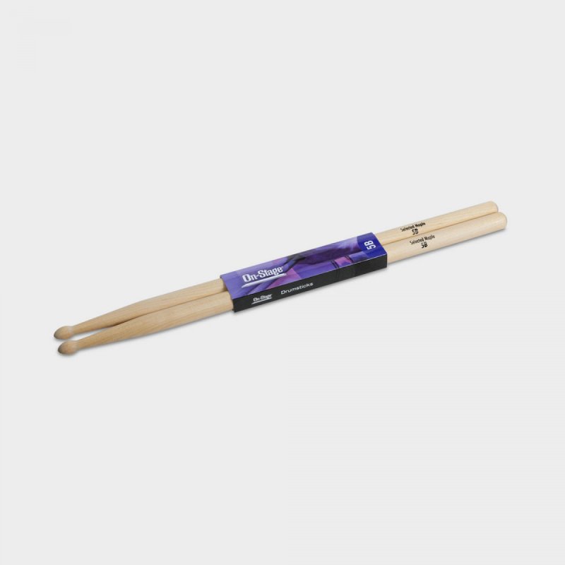Maple Drum Sticks (5B, Wood Tip, 12pr)