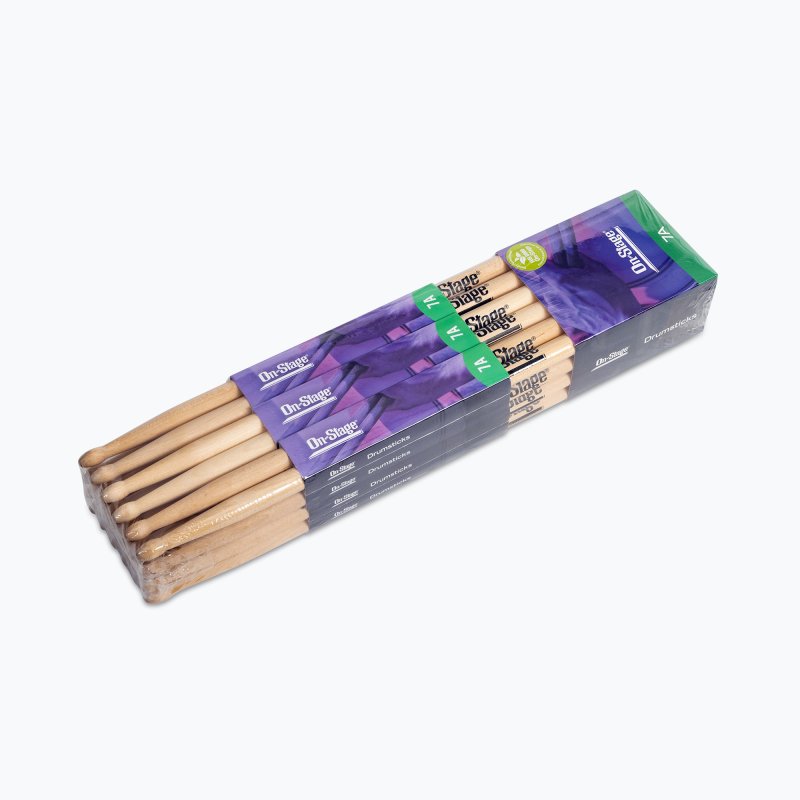 Maple Drum Sticks (7A, Wood Tip, 12pr)