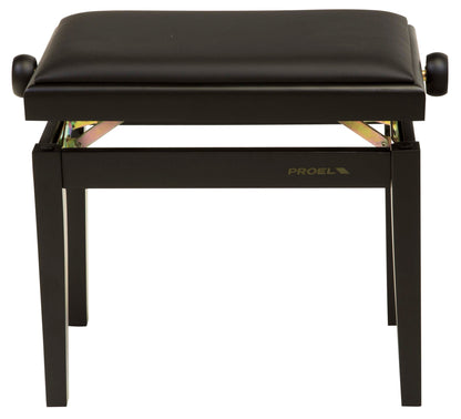 Proel PB90SSBBK Professional Wooden Keyboard Bench in Matte Black