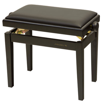 Proel PB90SSBBK Professional Wooden Keyboard Bench in Matte Black
