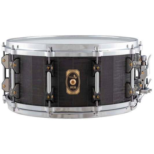 Tamburo OPERA Series Stave-Wood Snare Drum (14" x 6.5") - Flamed Black