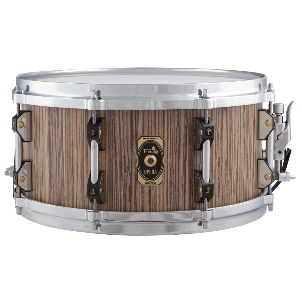 Tamburo OPERA Series Stave-Wood Snare Drum (14" x 6.5") - Zebrano