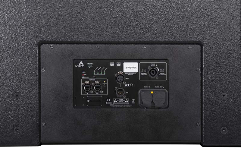 Axiom SW2100A 21" (530mm), High Output, Powered, CORE Processed, Bandpass Subwoofer