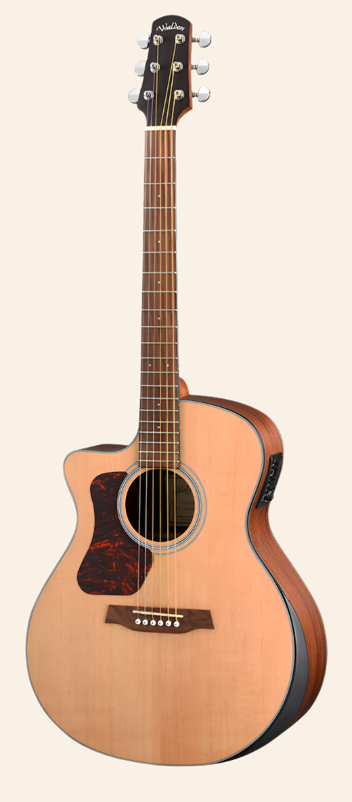 G550RCEL Natura Solid Spruce Top Left-Handed Armrest Grand Auditorium Acoustic Cutaway-Electric - Open Pore Satin Natural