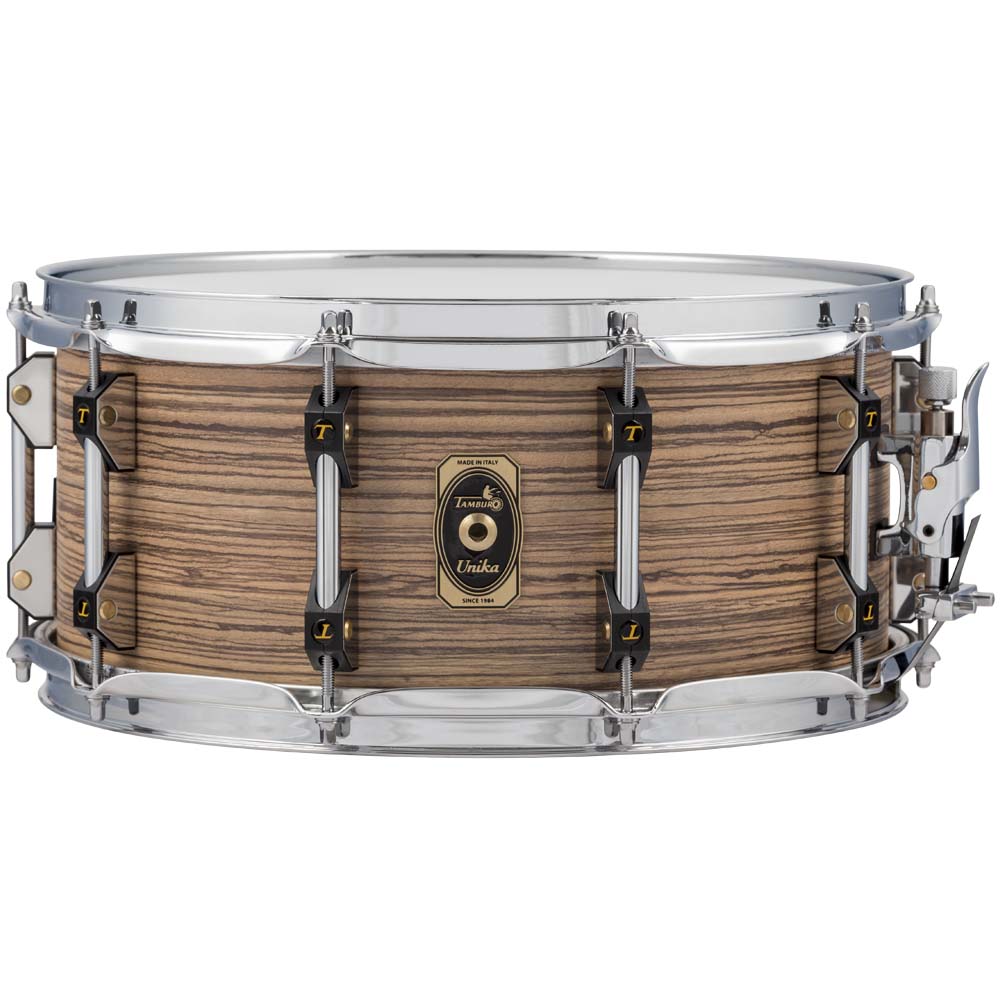 Tamburo UNIKA Series Wood Snare Drum (13" x 6.5") - Zebrano
