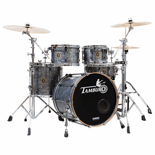 Tamburo UNIKA Series (5-piece wood shell pack with Snare Drum and 22" Bass Drum and 16" Floor Tom) - Fantasy Black