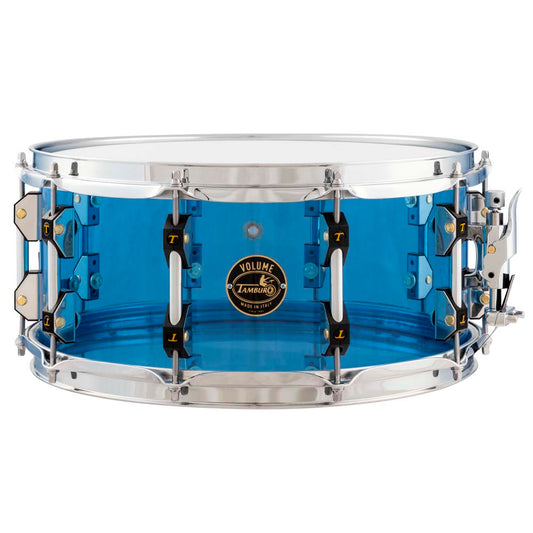 Tamburo VOLUME Series Seamless-Acrylic Snare Drum (14" x 6.5") - Blue