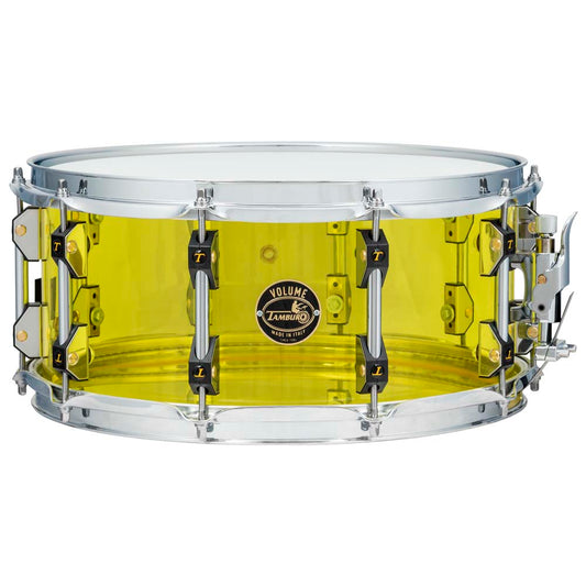Tamburo VOLUME Series Seamless-Acrylic Snare Drum (14" x 6.5") - Yellow