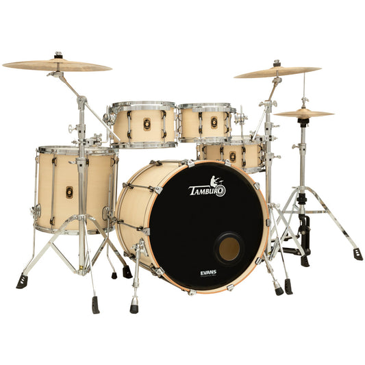 Tamburo TB UNIKA522MA UNIKA Series (5-piece wood shell pack with Snare Drum and 22" Bass Drum) - Maple
