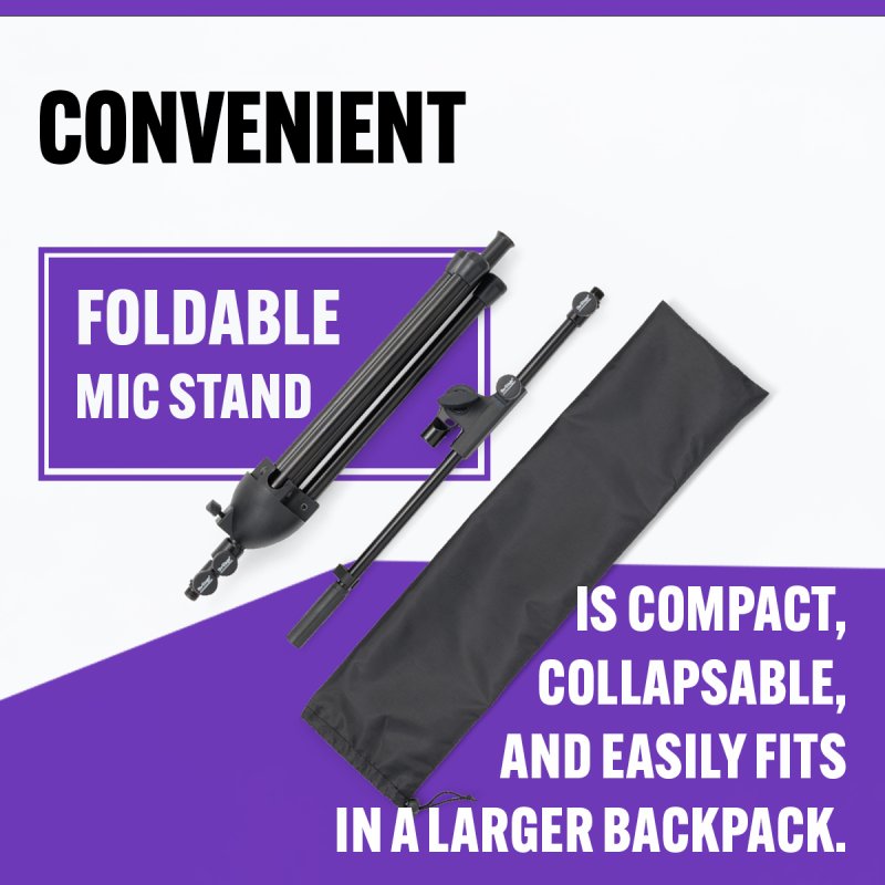 OS MS500 Travel Mic StandP65, ROHS, Reach DQTY 12