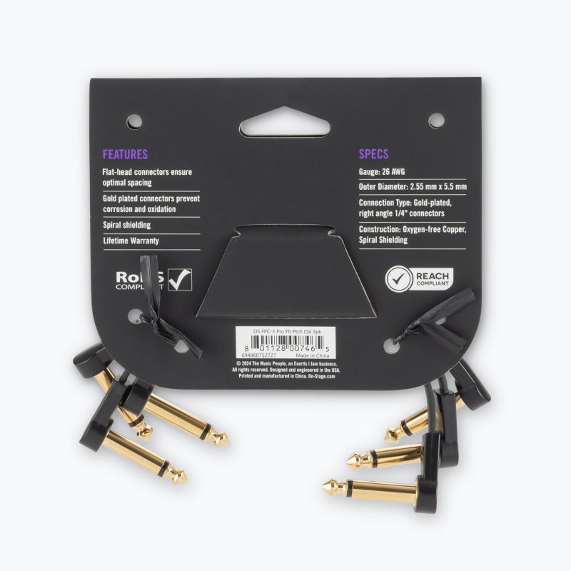 OS FPC-3 Pro Flt Ptch Cbl 3pkP65 Reach RoHS DQTY 12