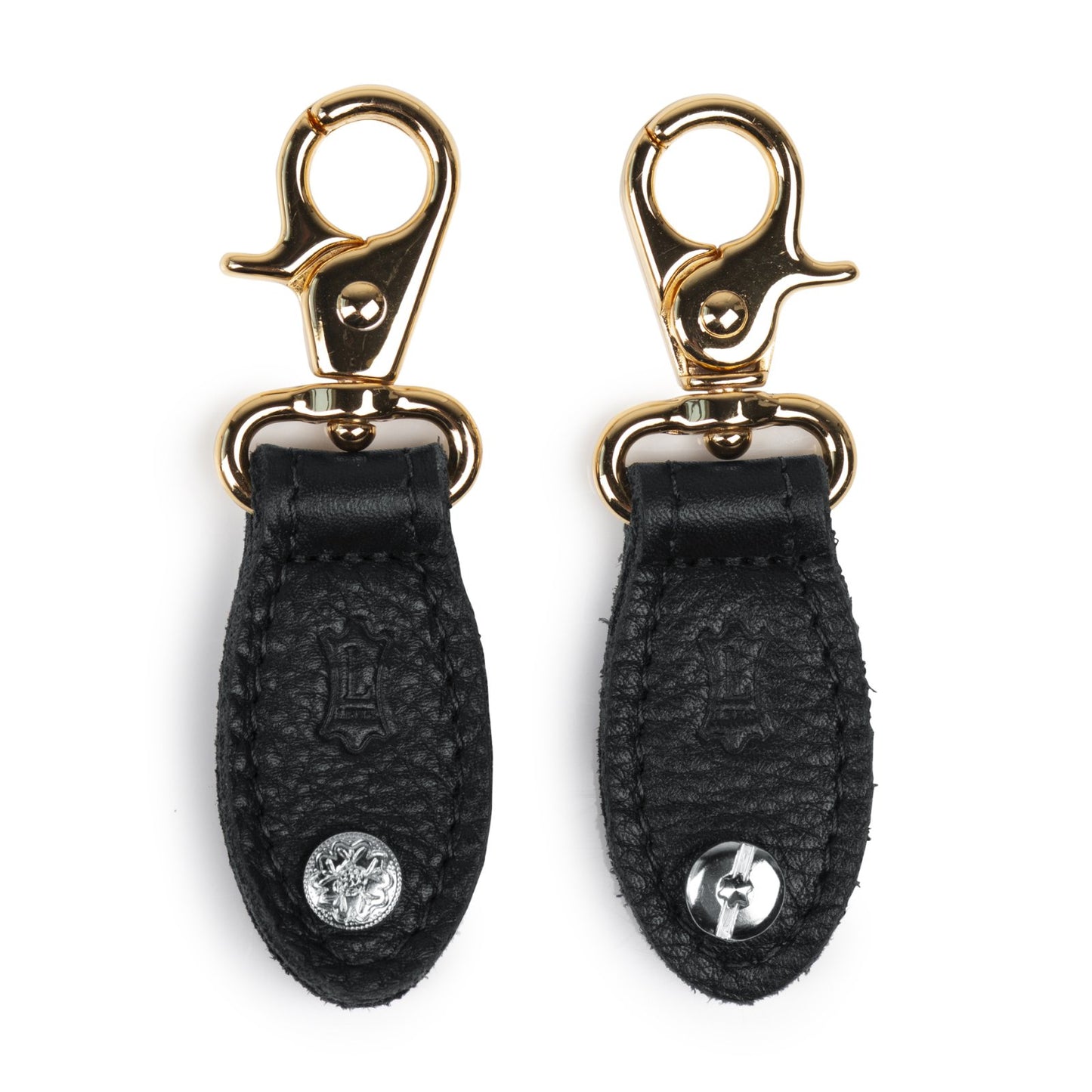 Levy’s Strap Converters; Black w/Gold Hardware