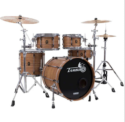 Tamburo TB UNIKA520UL UNIKA Series (5-piece wood shell pack with Snare Drum and 20" Bass Drum) - Olive
