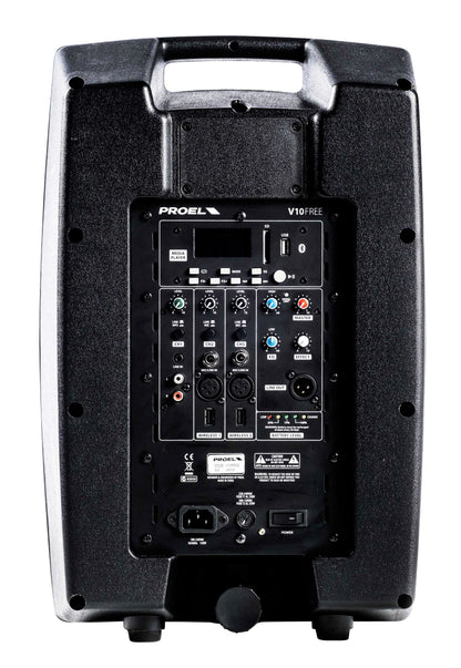 Proel V10FREE V-FREE Series Portable All-in-One Battery-Powered 10" Loudspeaker Sound System