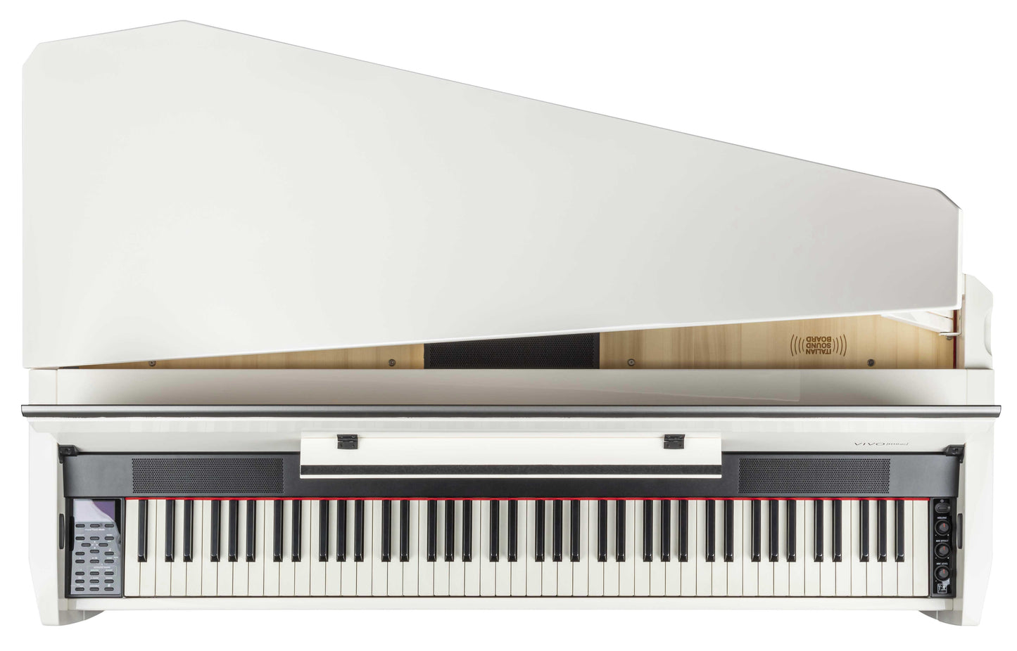 Dexibell VIVOH10MGWHP VIVO H10MG Digital Mini Grand Piano in Polished White