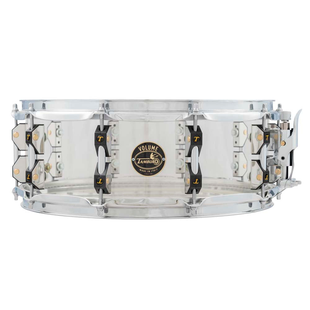 Tamburo VOLUME Series Seamless-Acrylic Snare Drum (14" x 6.5") - Natural (Clear)