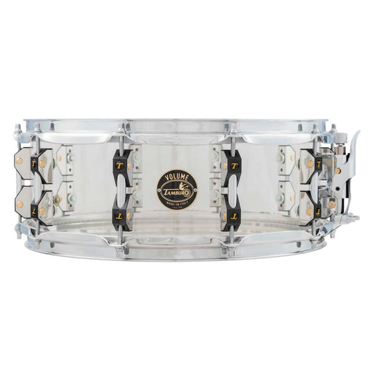 Tamburo VOLUME Series Seamless-Acrylic Snare Drum (14" x 6.5") - Natural (Clear)