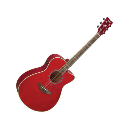 Yamaha FSCTA RR Folk/Concert TransAcoustic Acoustic Electric Guitar - Ruby Red