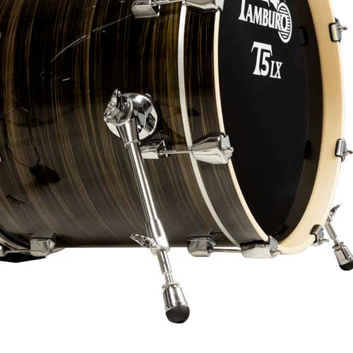 Tamburo TB T5LXR22WGRD Drum Set T5LX series (5-piece, 22" Bass Drum) - Wood Grain Red Finish